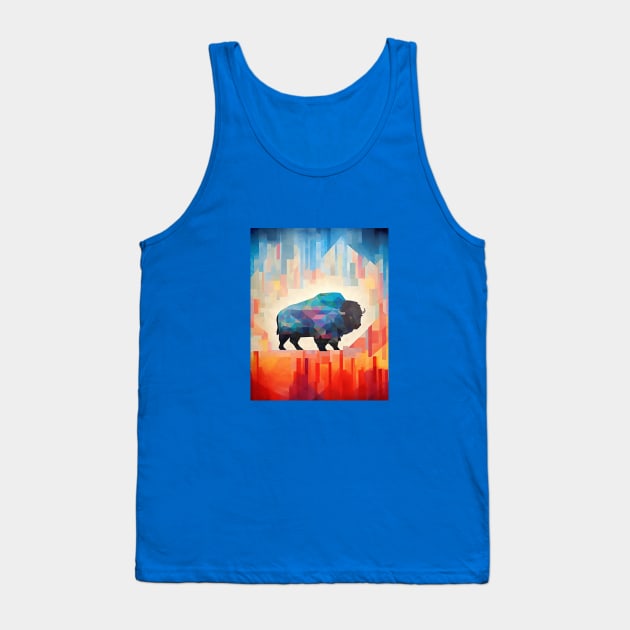 OG Buffalo Geometric Tank Top by DavidLoblaw